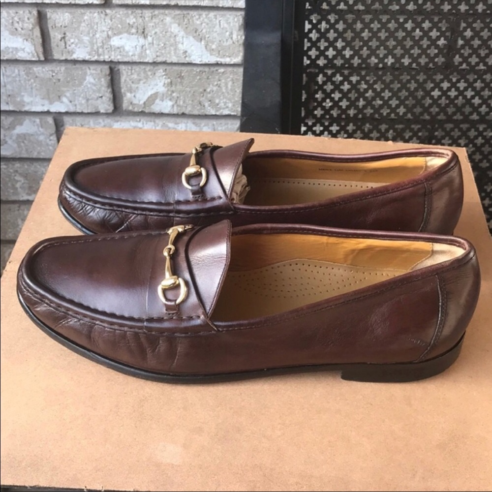 Cole Haan Brown Leather Horsebit Loafers